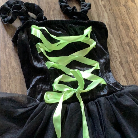 RUBIES BALCK VELVET DRESS WITH TULE SKIRT SZ Med - Picture 2 of 6